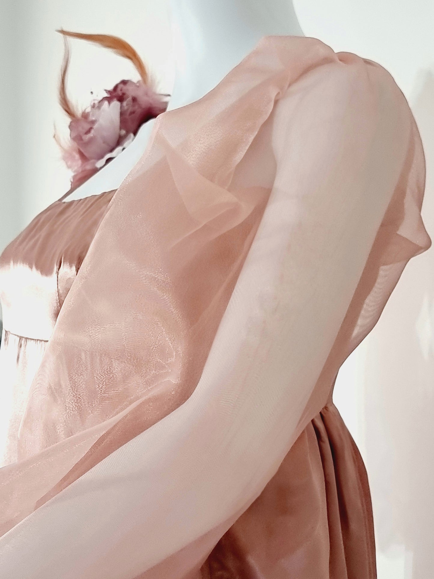 Long Puff Sleeves Regency Dress