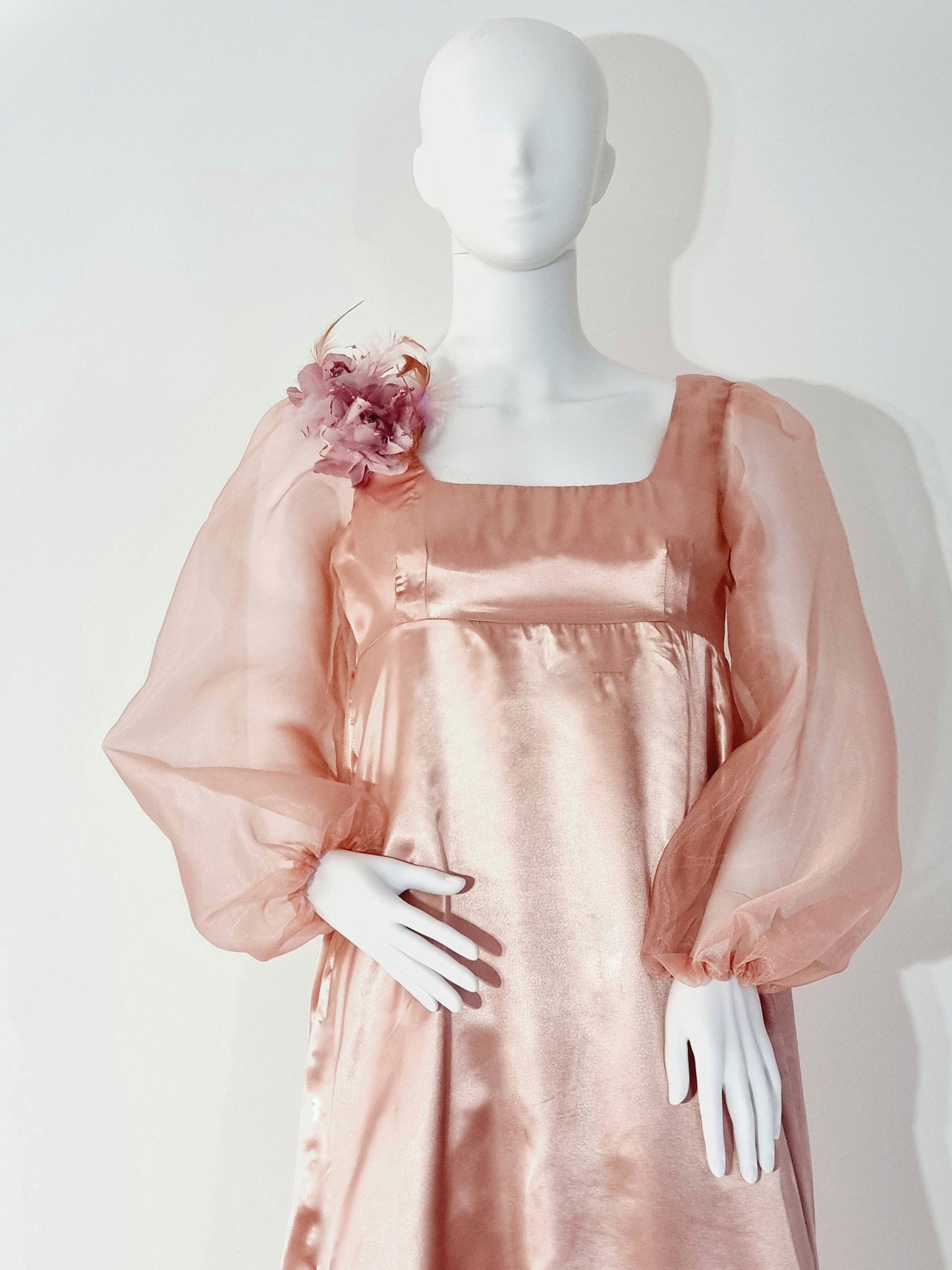 Long Puff Sleeves Regency Dress