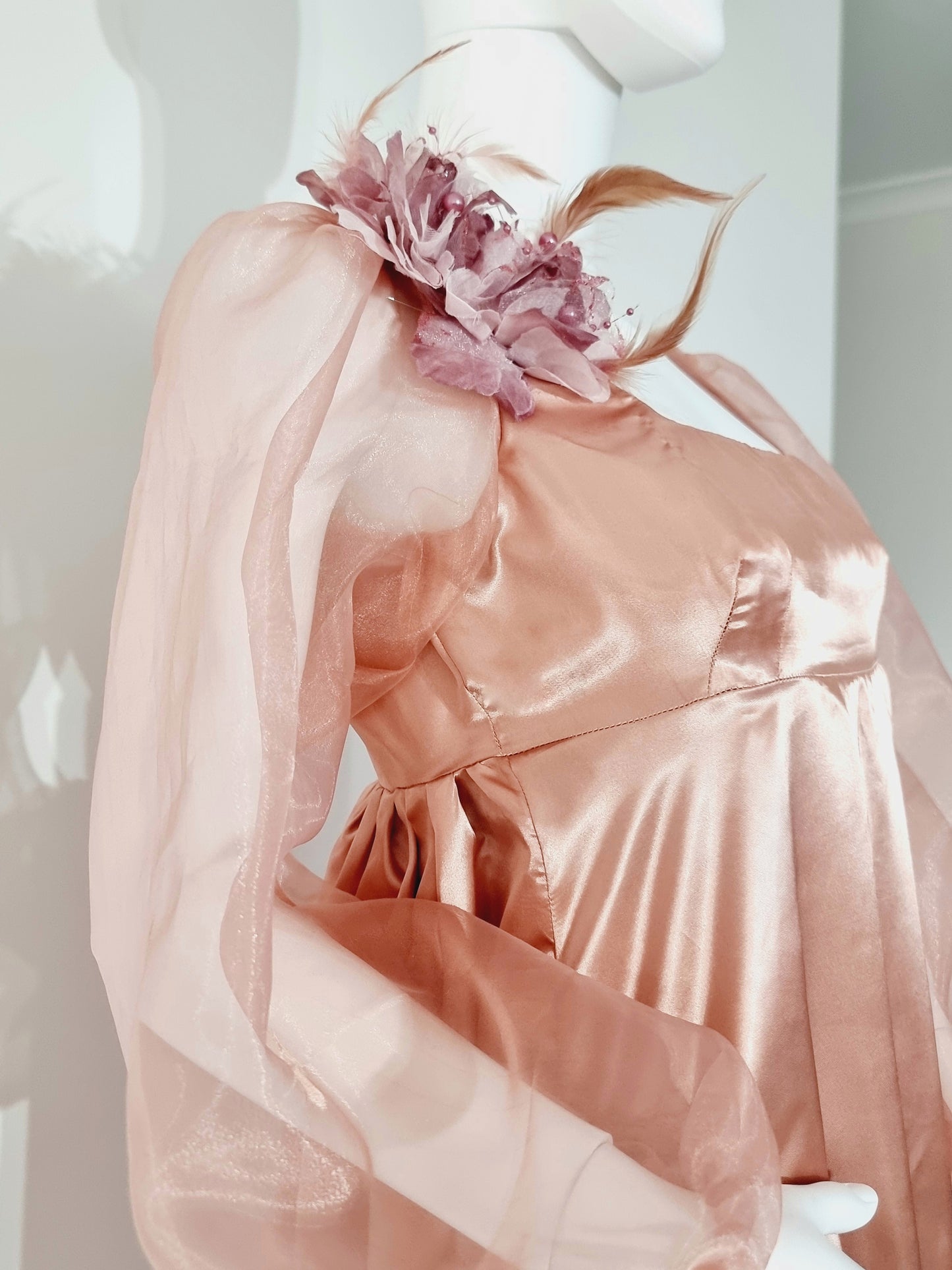 Long Puff Sleeves Regency Dress