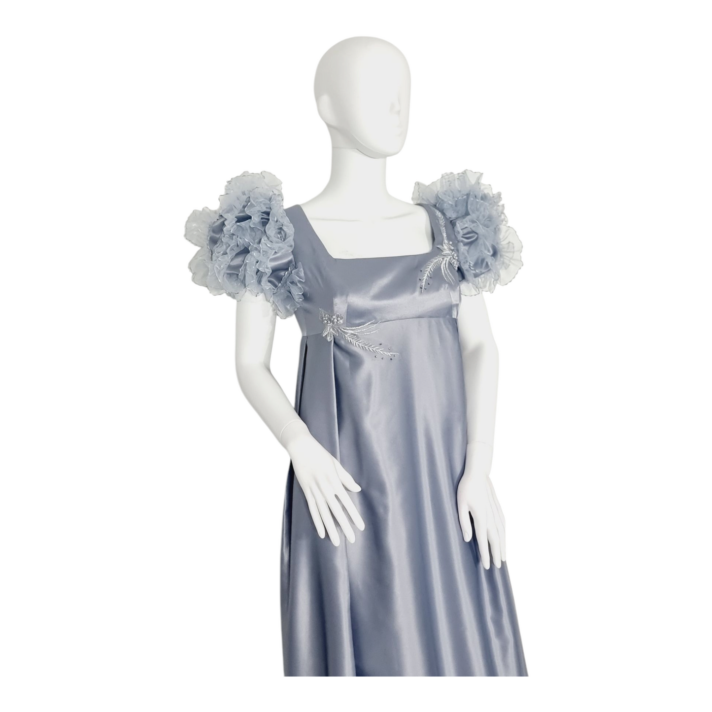 Vintage sliver regency dress