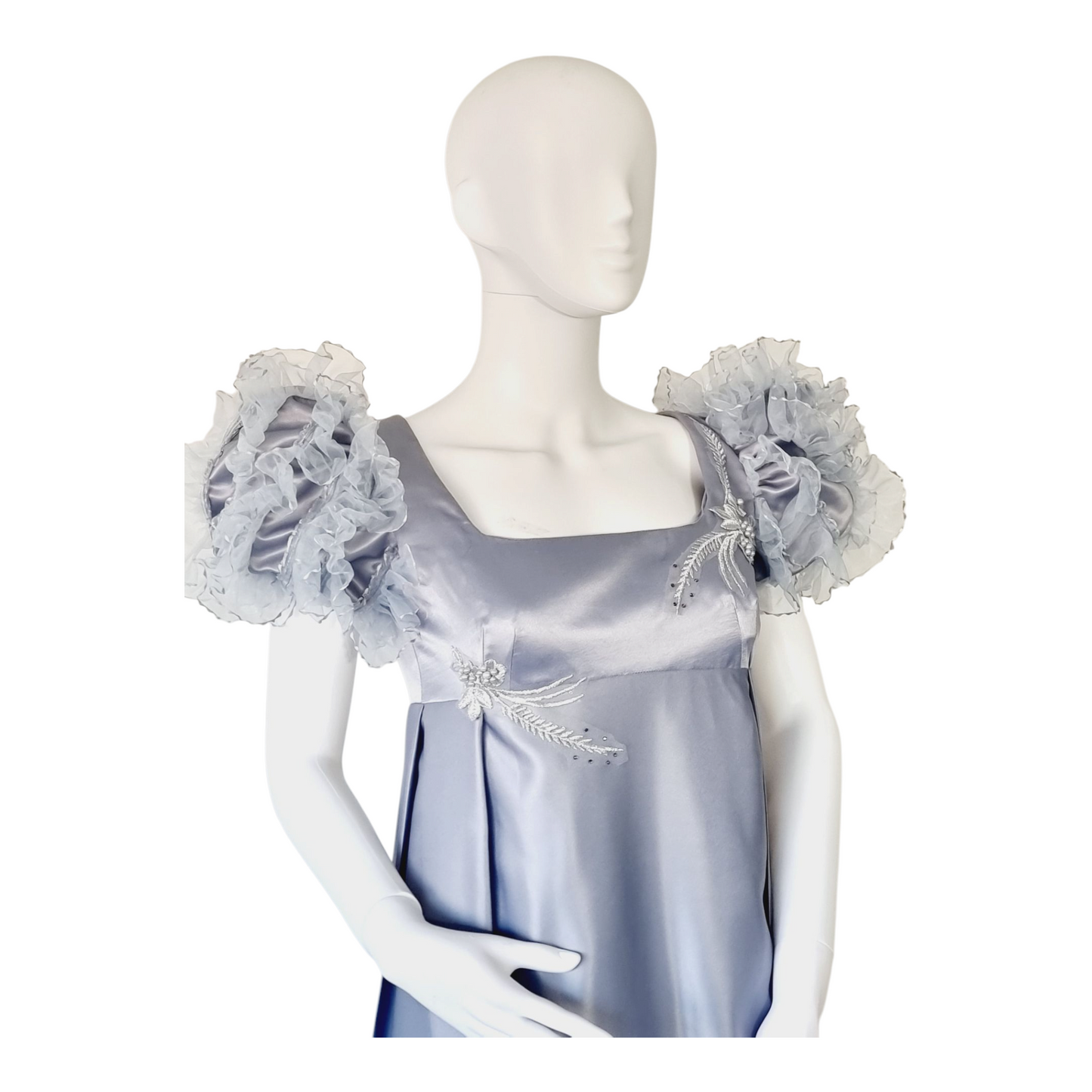 Vintage sliver regency dress