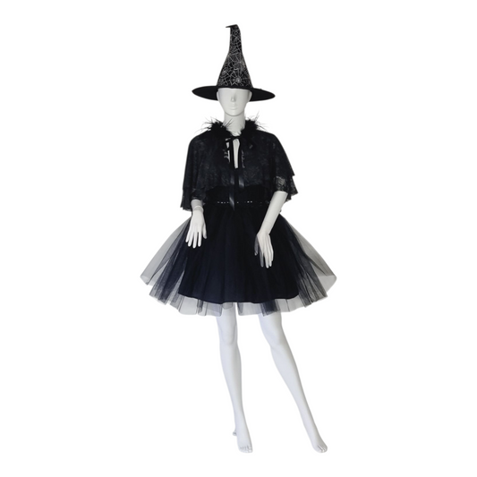 Black Halloween Dress - 4 piece set