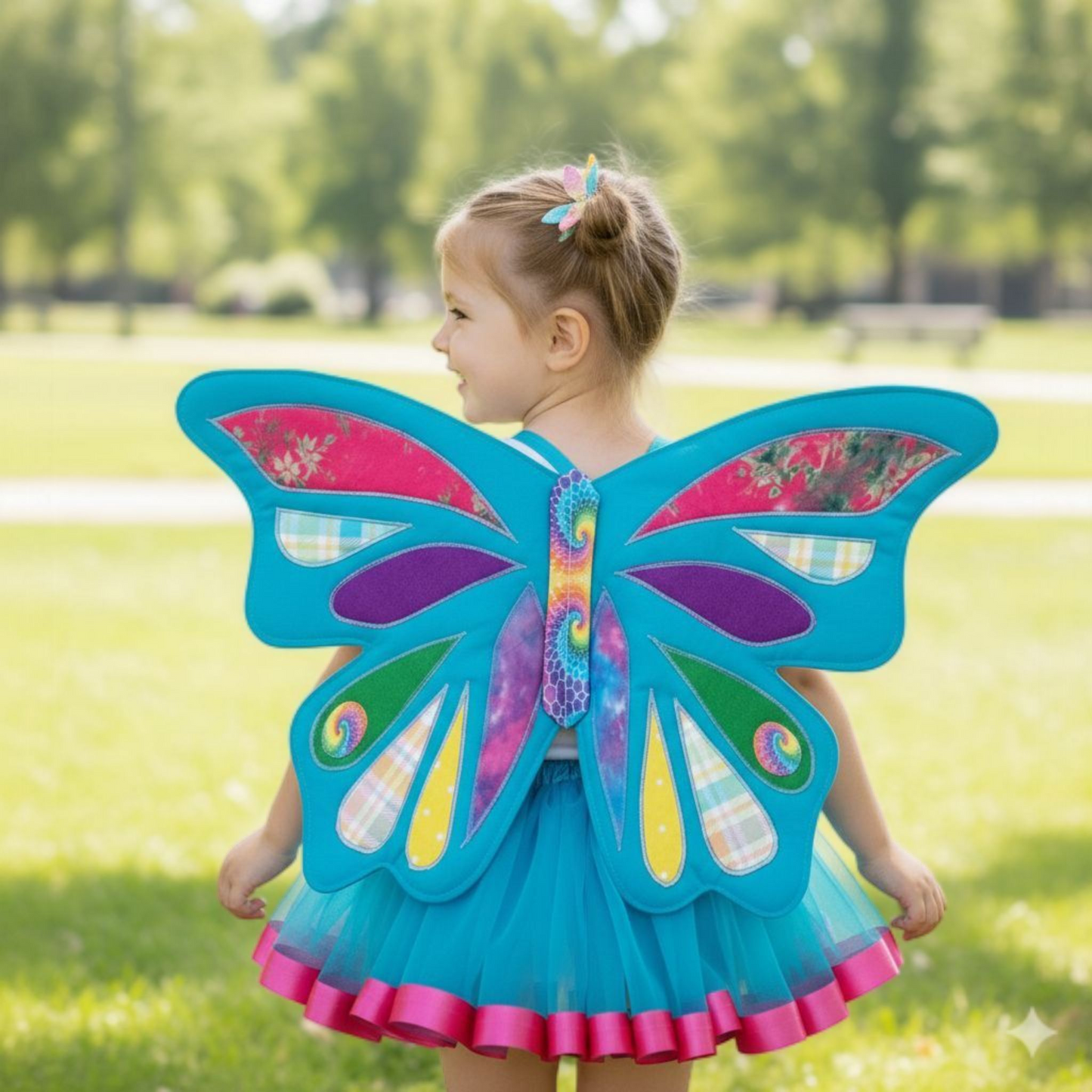 Rainbow butterfly fairy costume