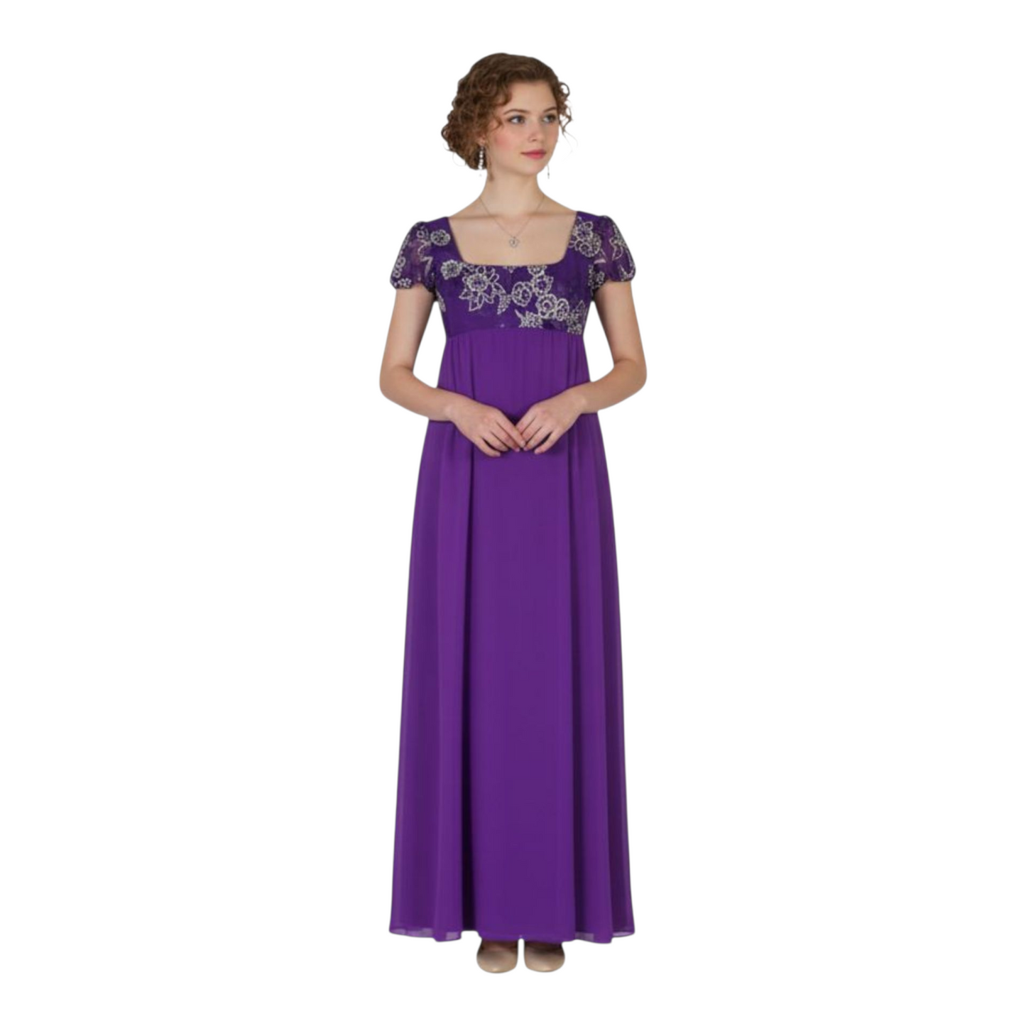 Empire waist regency dress