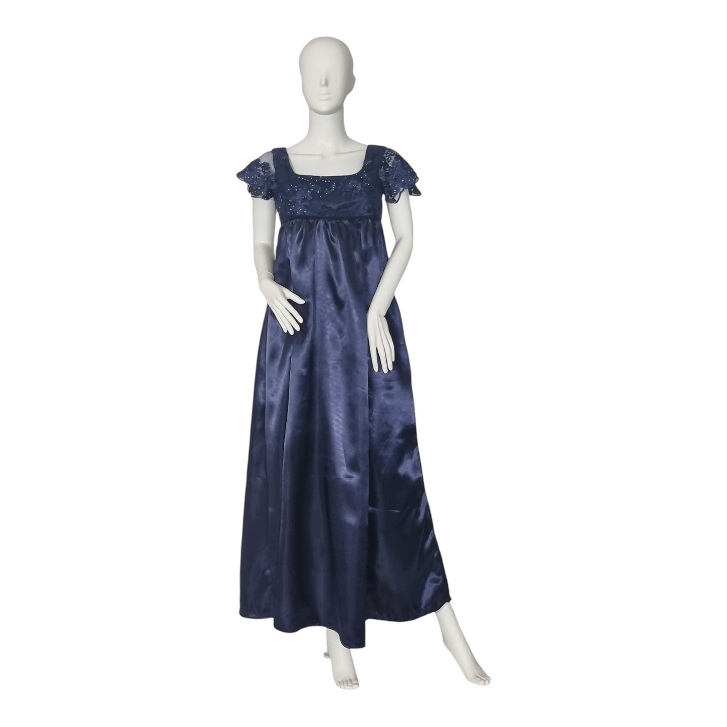 Navy Blue Regency Dress