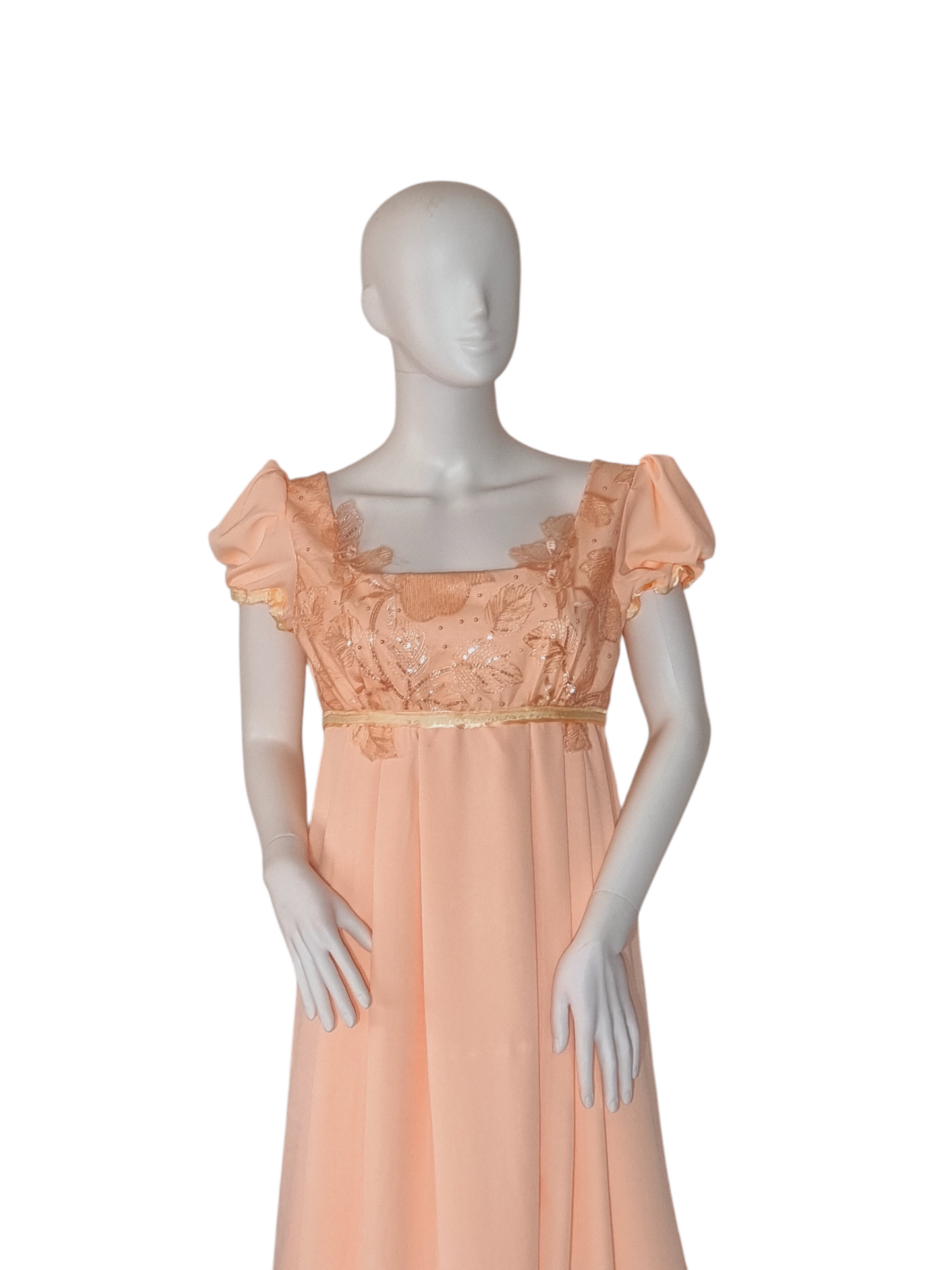 Peach Regency Dress