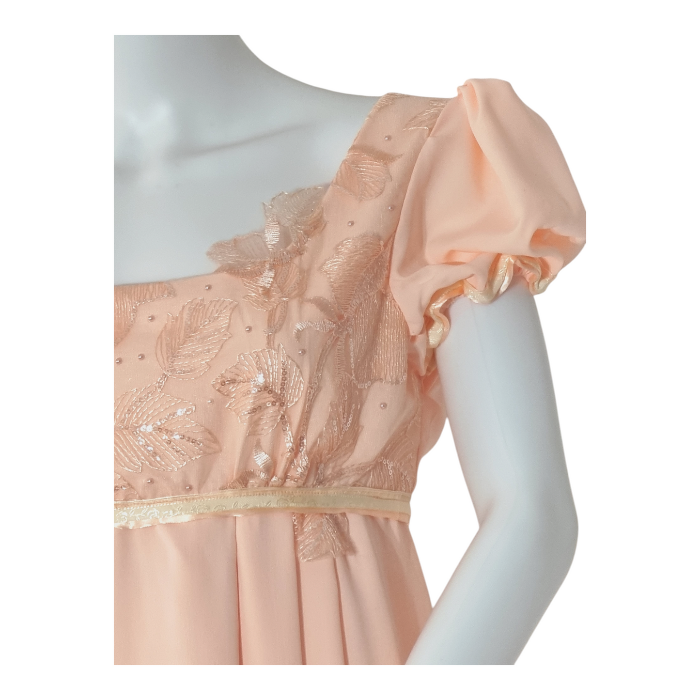 Peach Regency Dress