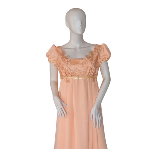 Peach Regency Dress