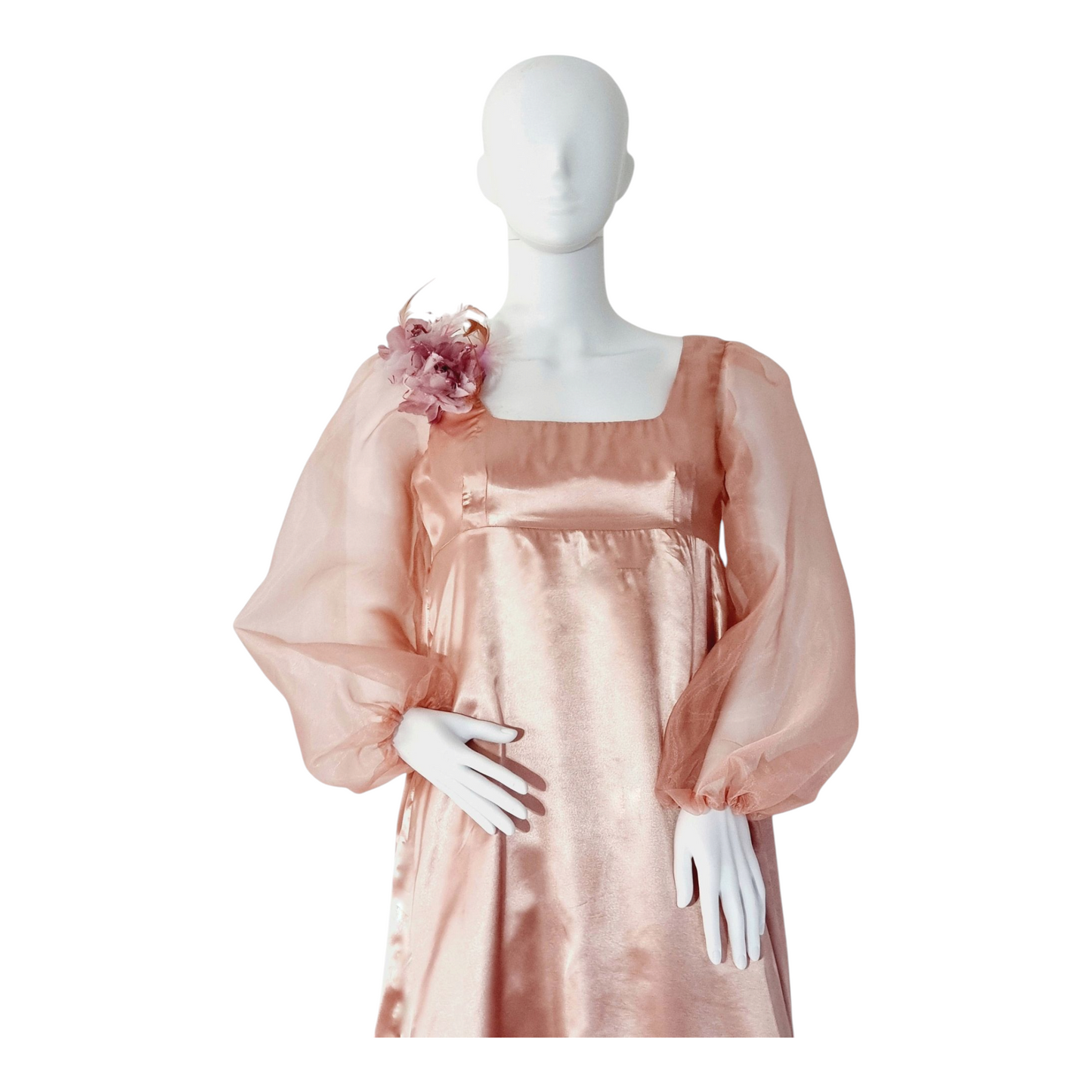 Long Puff Sleeves Regency Dress