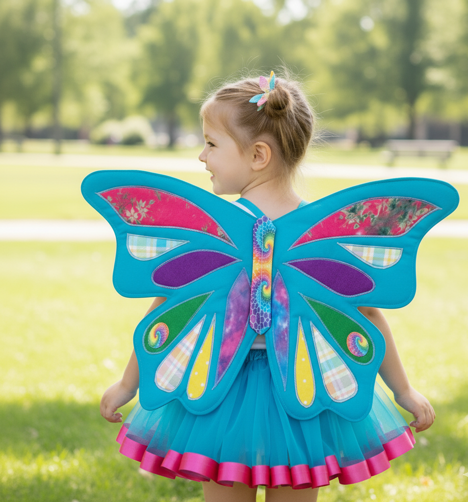 Quilted Butterfly Wings With Matching Tutu