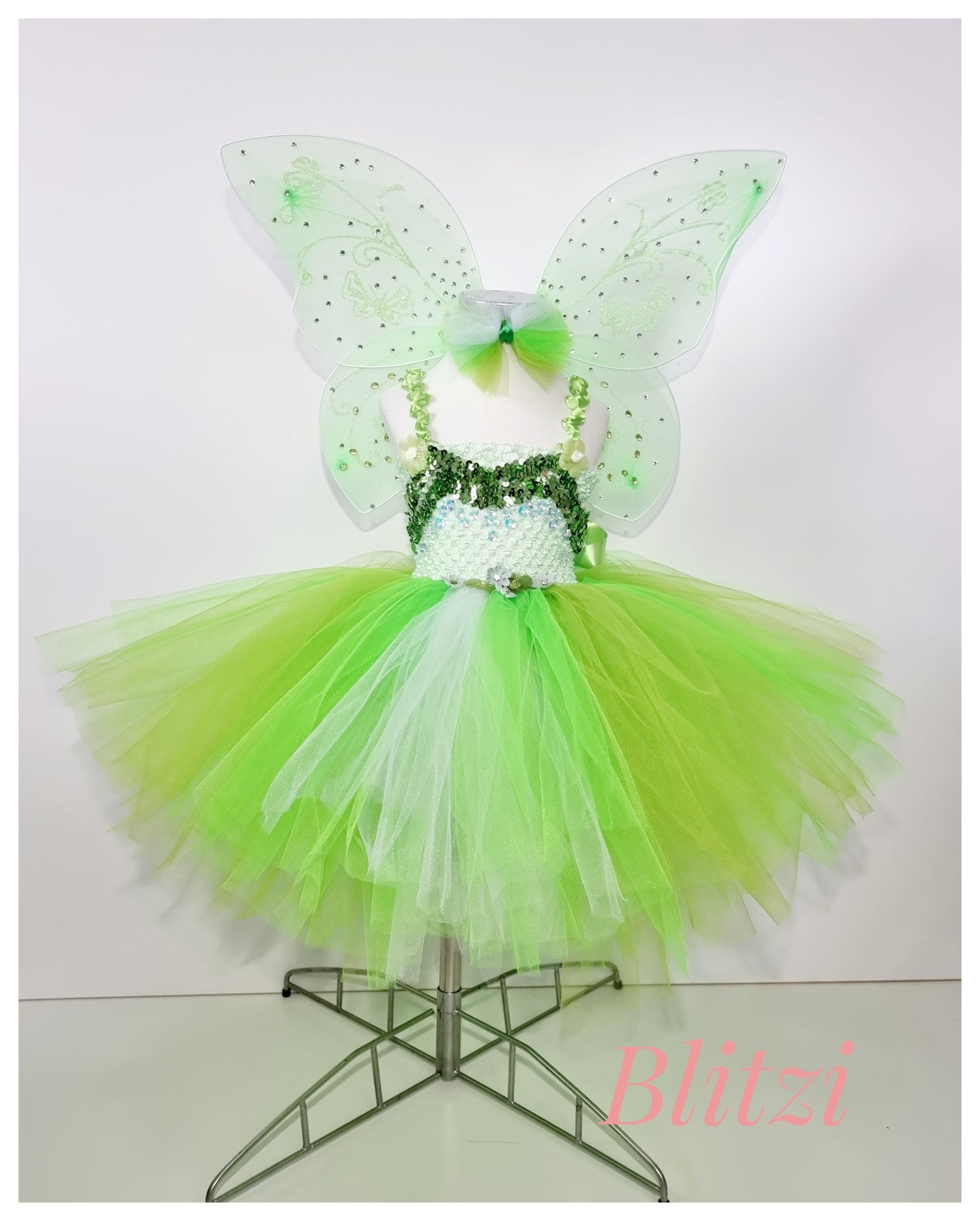Green fairy dress