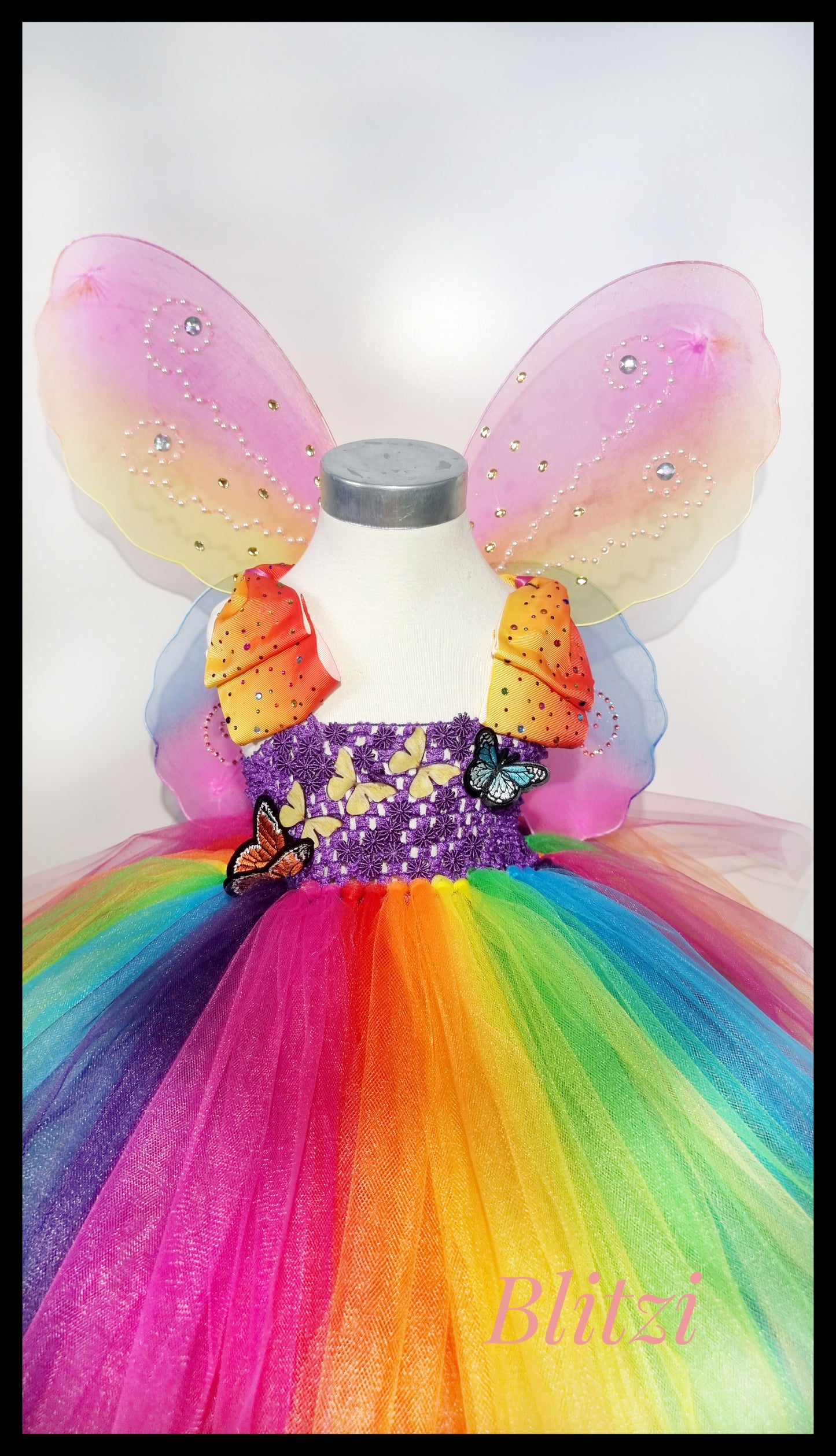 Rainbow fairy dress