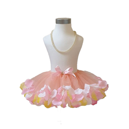 Pink tutu with rose petals