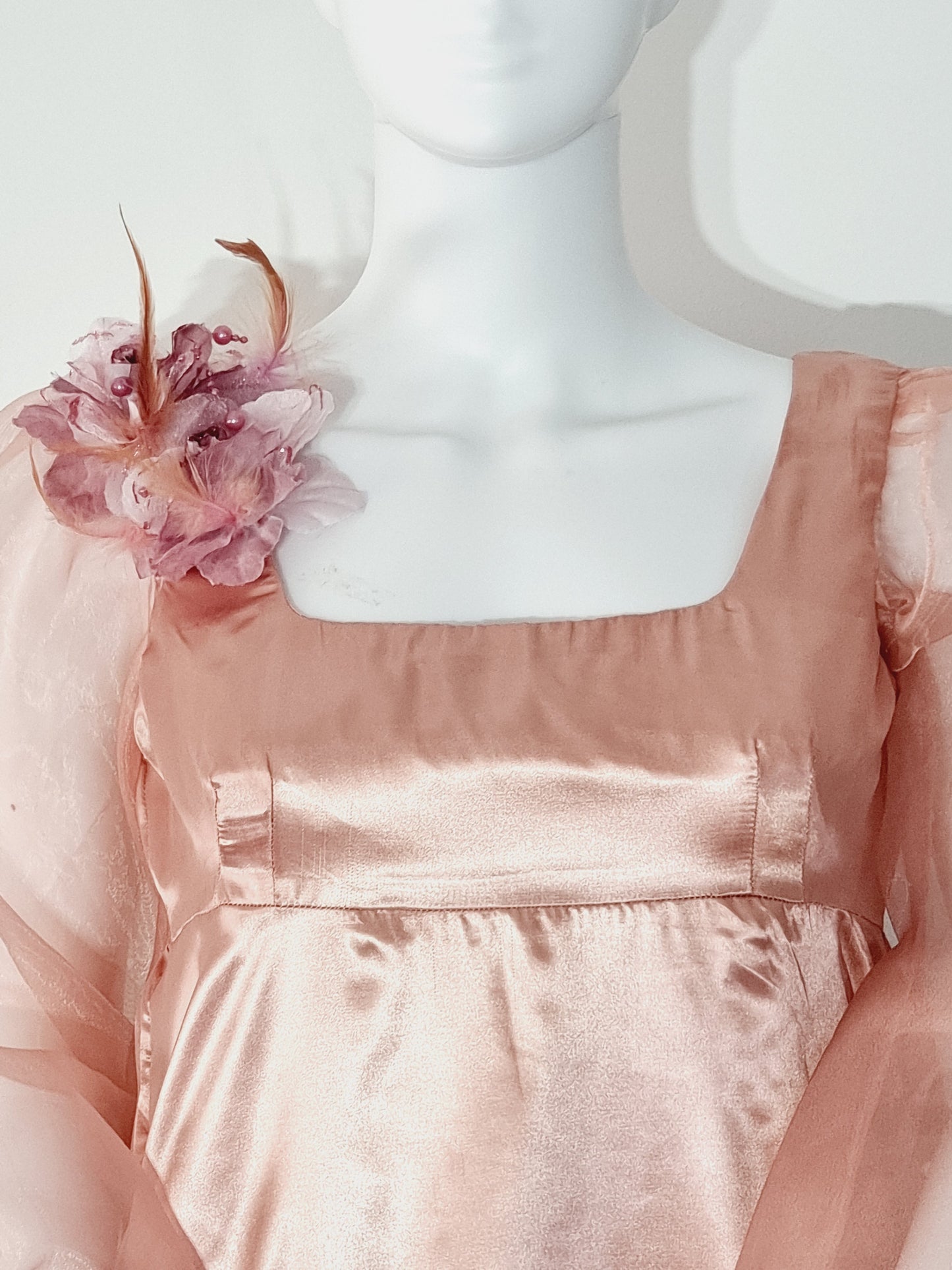 Long Puff Sleeves Regency Dress