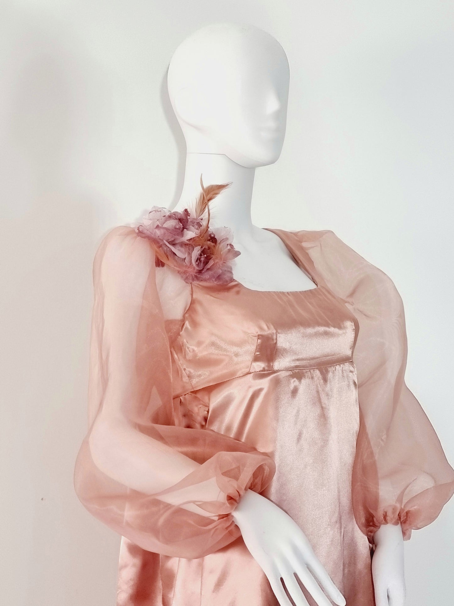 Long Puff Sleeves Regency Dress