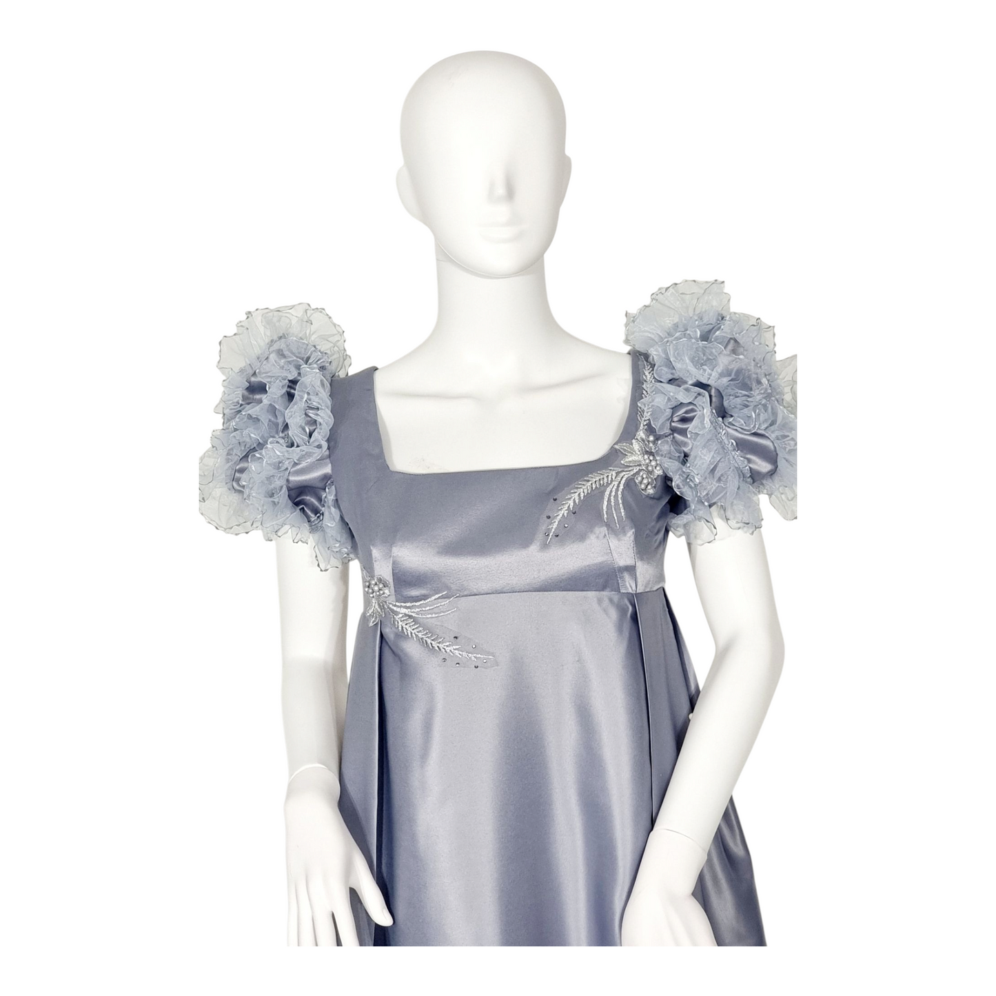 Vintage sliver regency dress