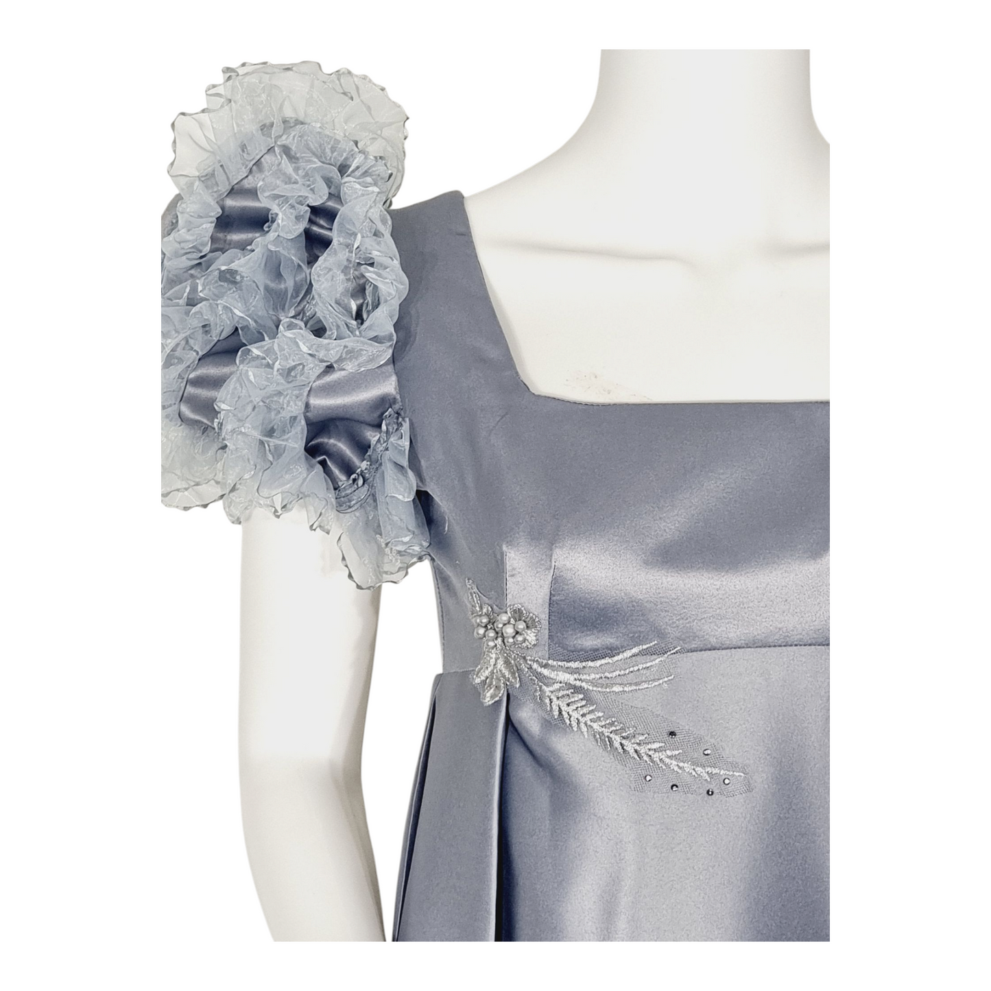 Vintage sliver regency dress