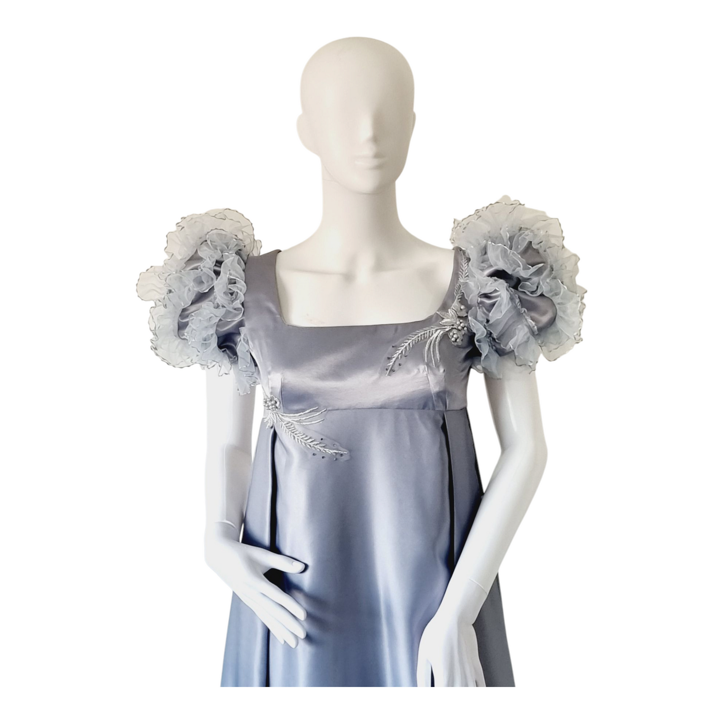 Vintage sliver regency dress