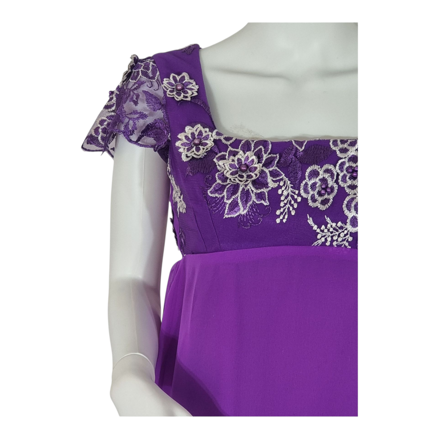 Empire waist regency dress