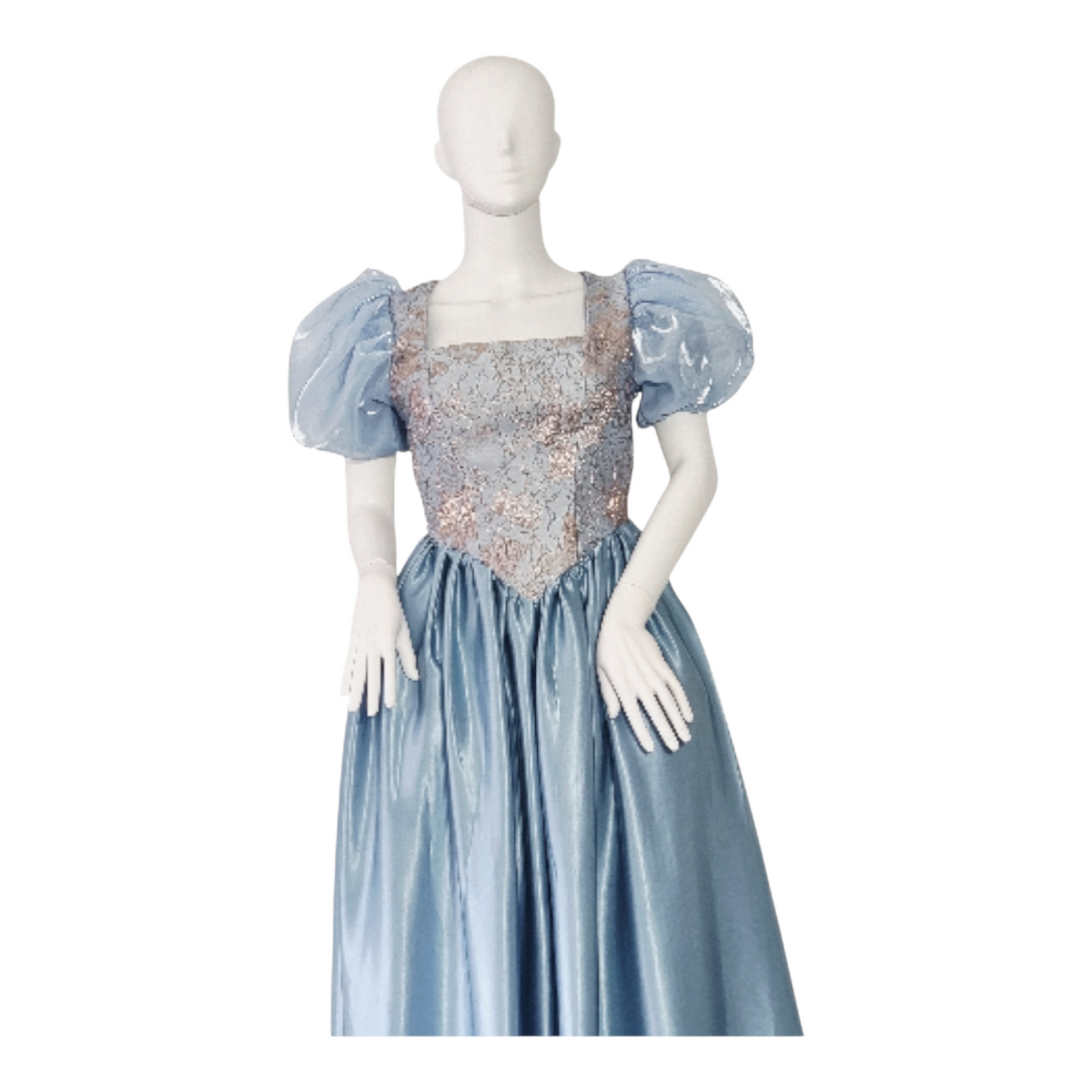 Victorian era pointed body style evening dresses