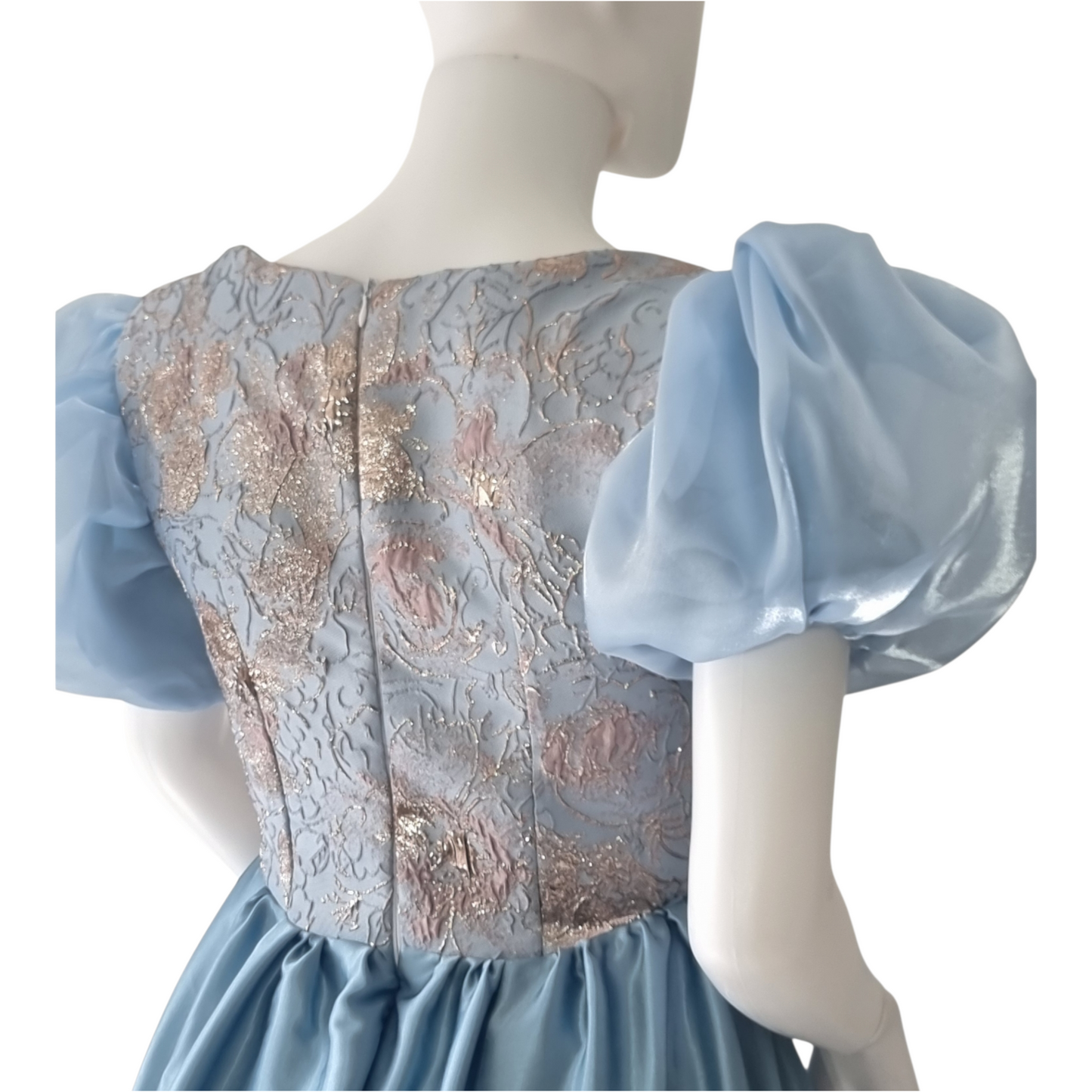 Victorian era pointed body style evening dresses