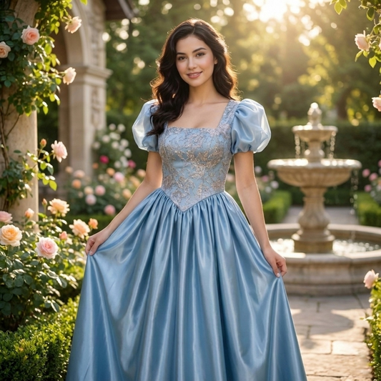 Victorian era pointed body style evening dresses