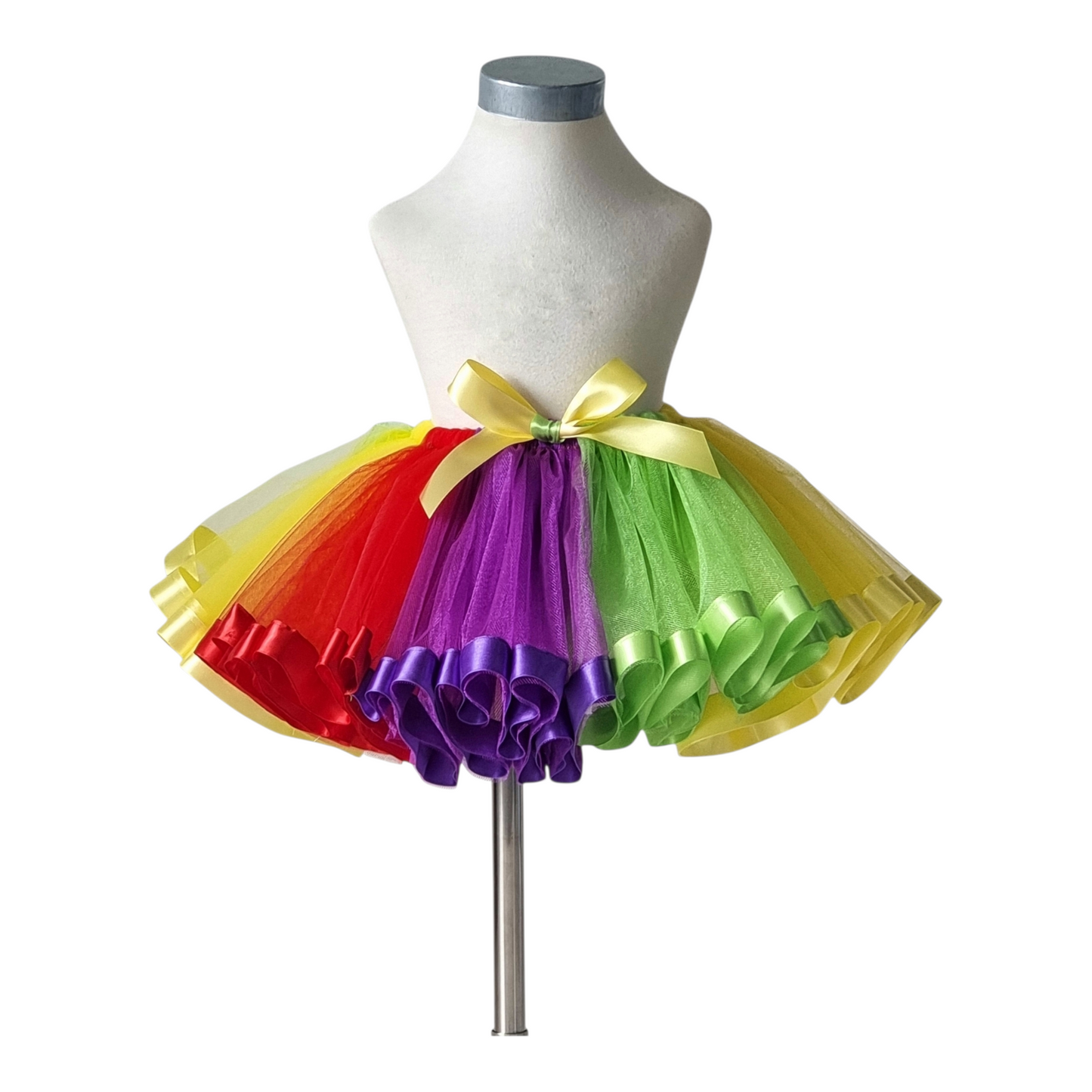 Ribbon Hem Rainbow Tutu