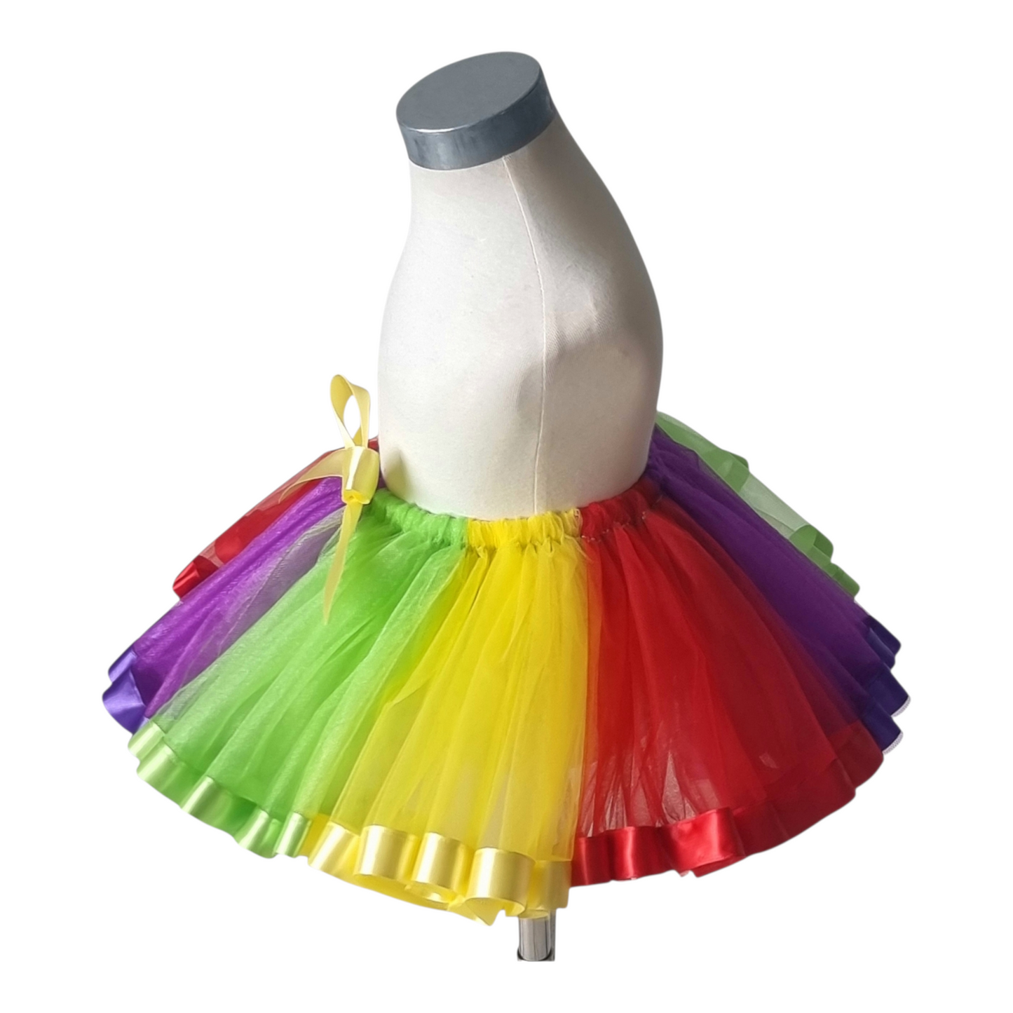 Ribbon Hem Rainbow Tutu