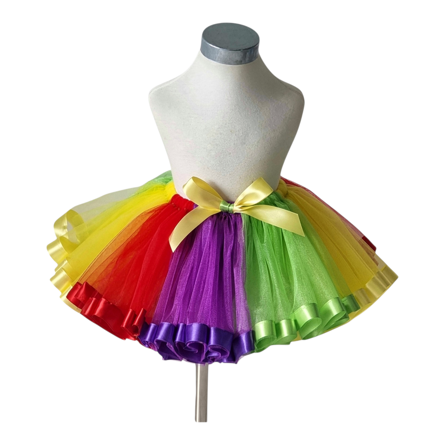 Ribbon Hem Rainbow Tutu