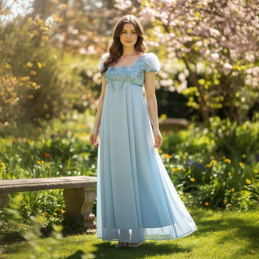 Light Blue Regency Dress