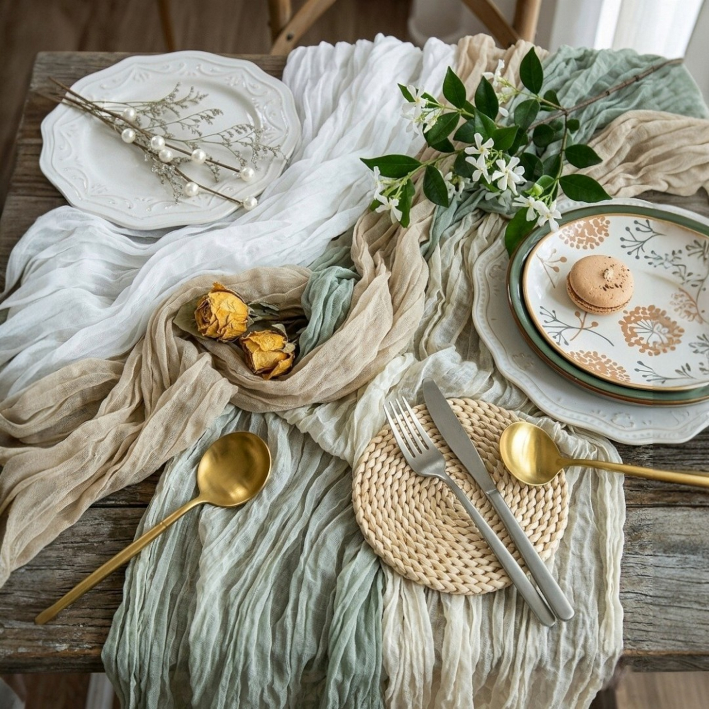 Cheesecloth Table Runner 5 Pack (Copy)