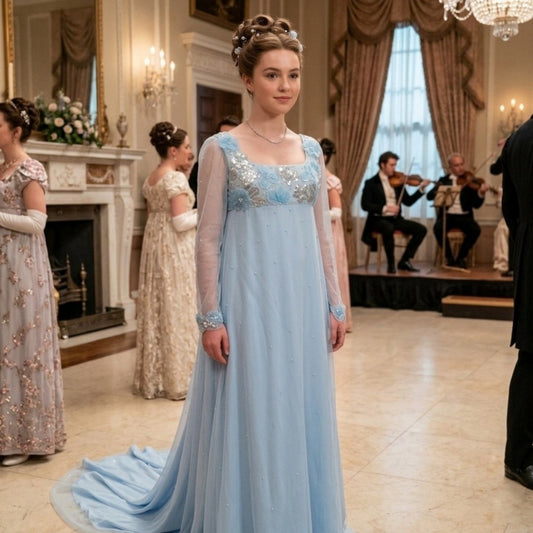 Pearl & Crystal Regency Dress