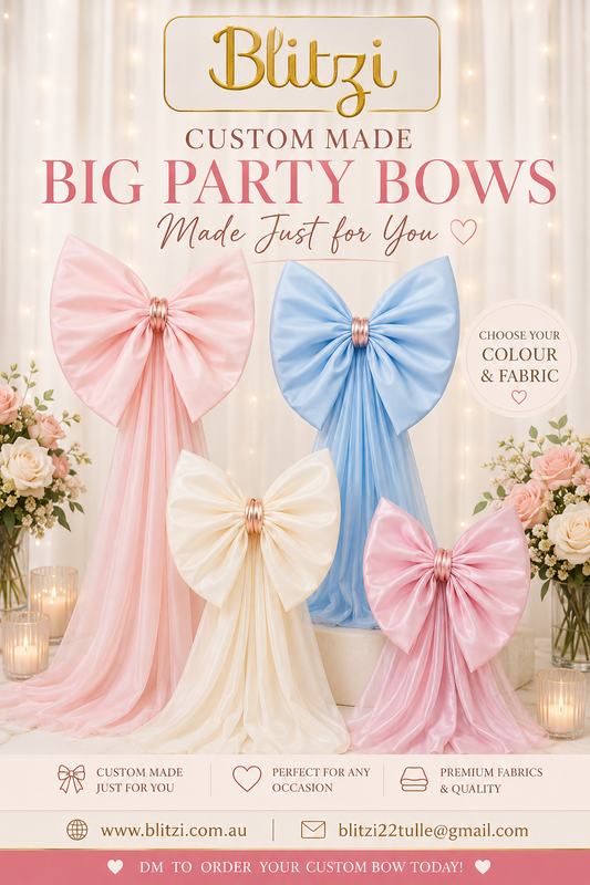 Satin Handmade Custom Fabric Bow