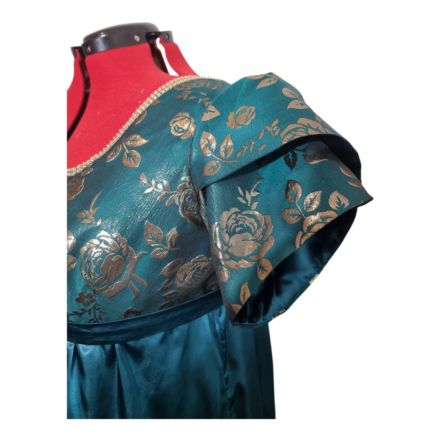 Regency-Inspired  Empire Waist Gown – Handmade Custom Formal Dress