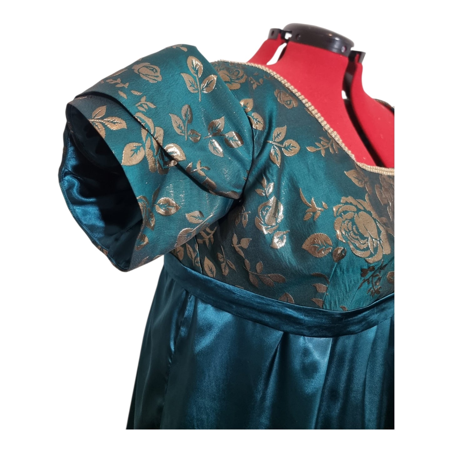 Regency-Inspired  Empire Waist Gown – Handmade Custom Formal Dress