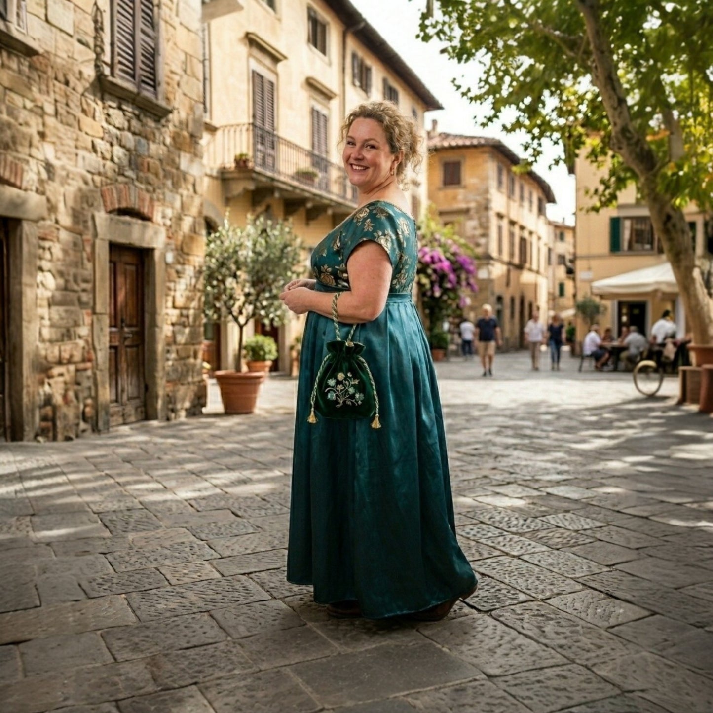Regency-Inspired  Empire Waist Gown – Handmade Custom Formal Dress