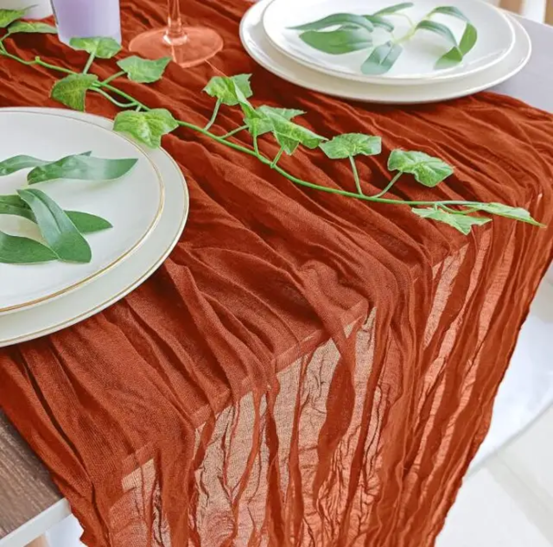 Cheesecloth Table Runner 5 Pack (Copy)