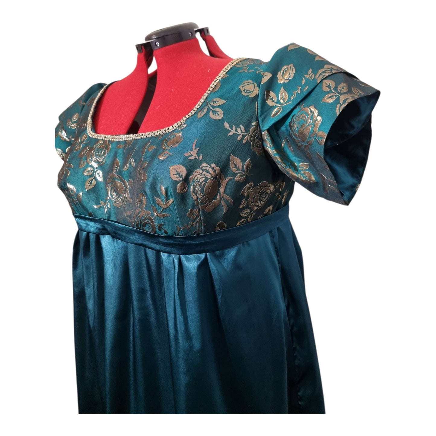 Regency-Inspired  Empire Waist Gown – Handmade Custom Formal Dress