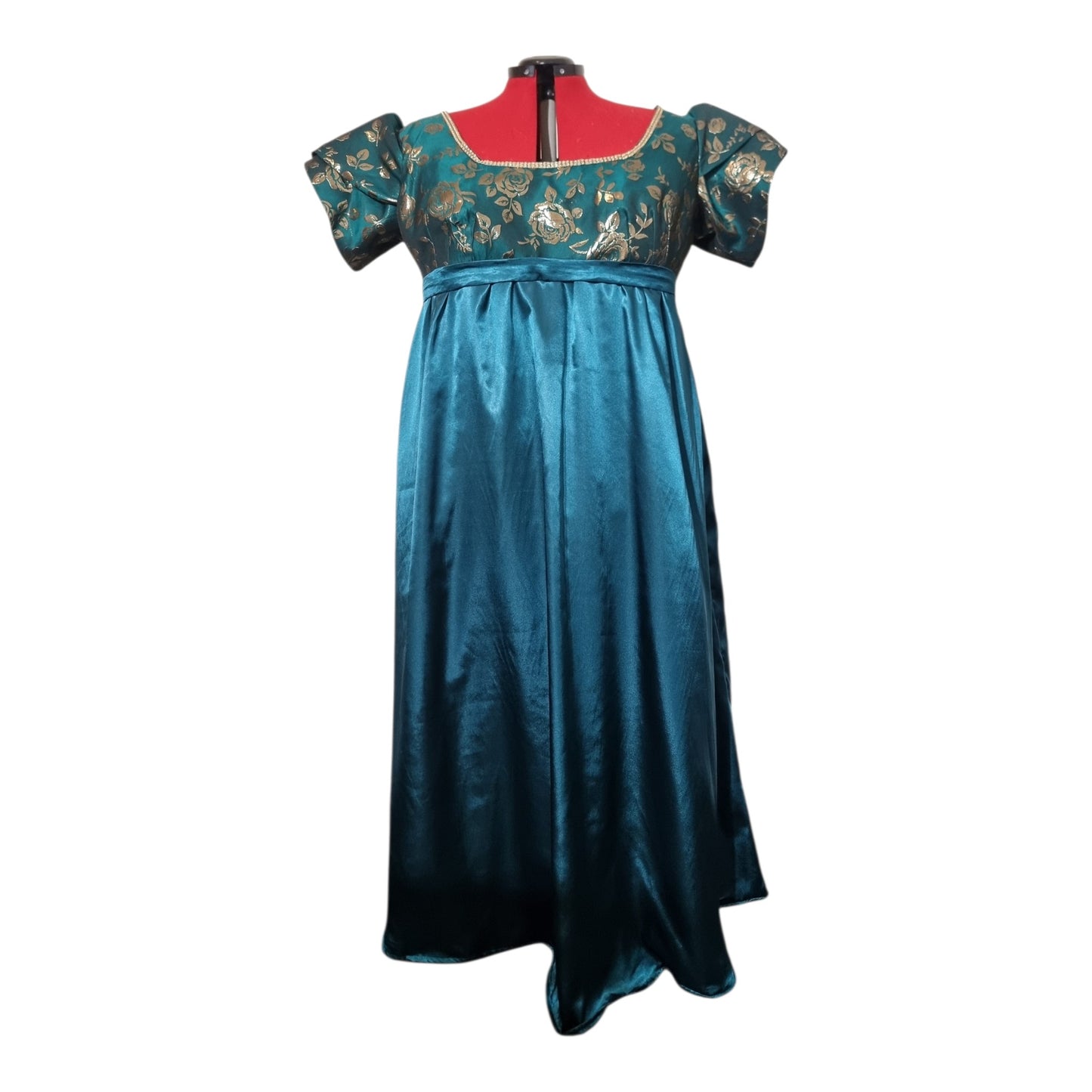 Regency-Inspired  Empire Waist Gown – Handmade Custom Formal Dress