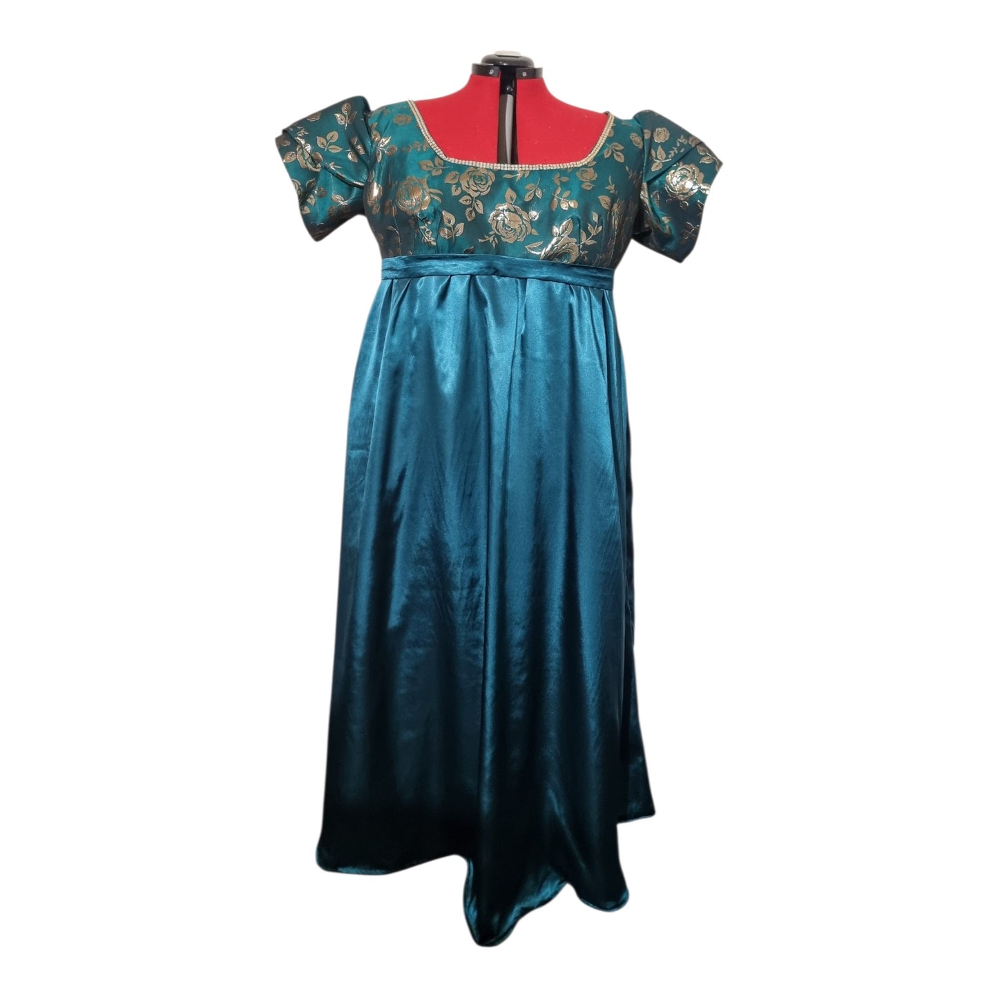 Regency-Inspired  Empire Waist Gown – Handmade Custom Formal Dress