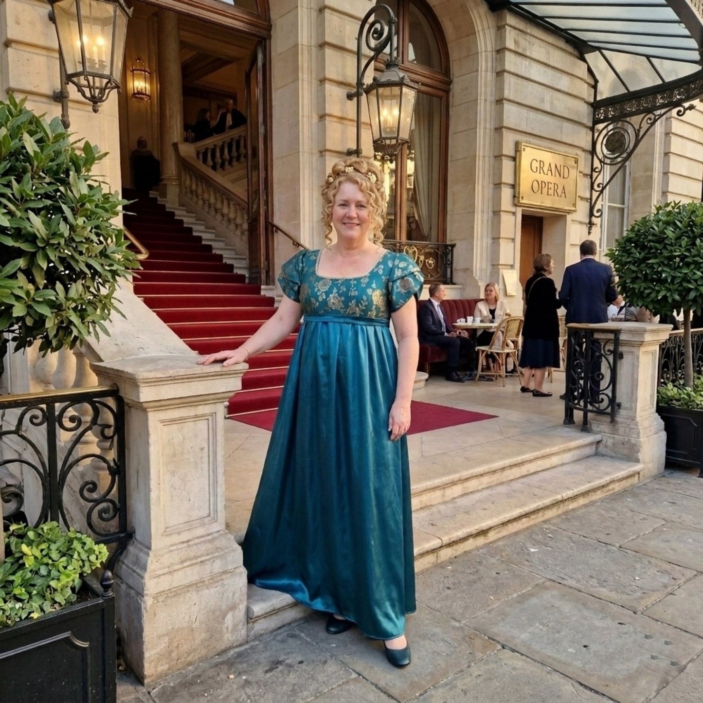 Regency-Inspired  Empire Waist Gown – Handmade Custom Formal Dress