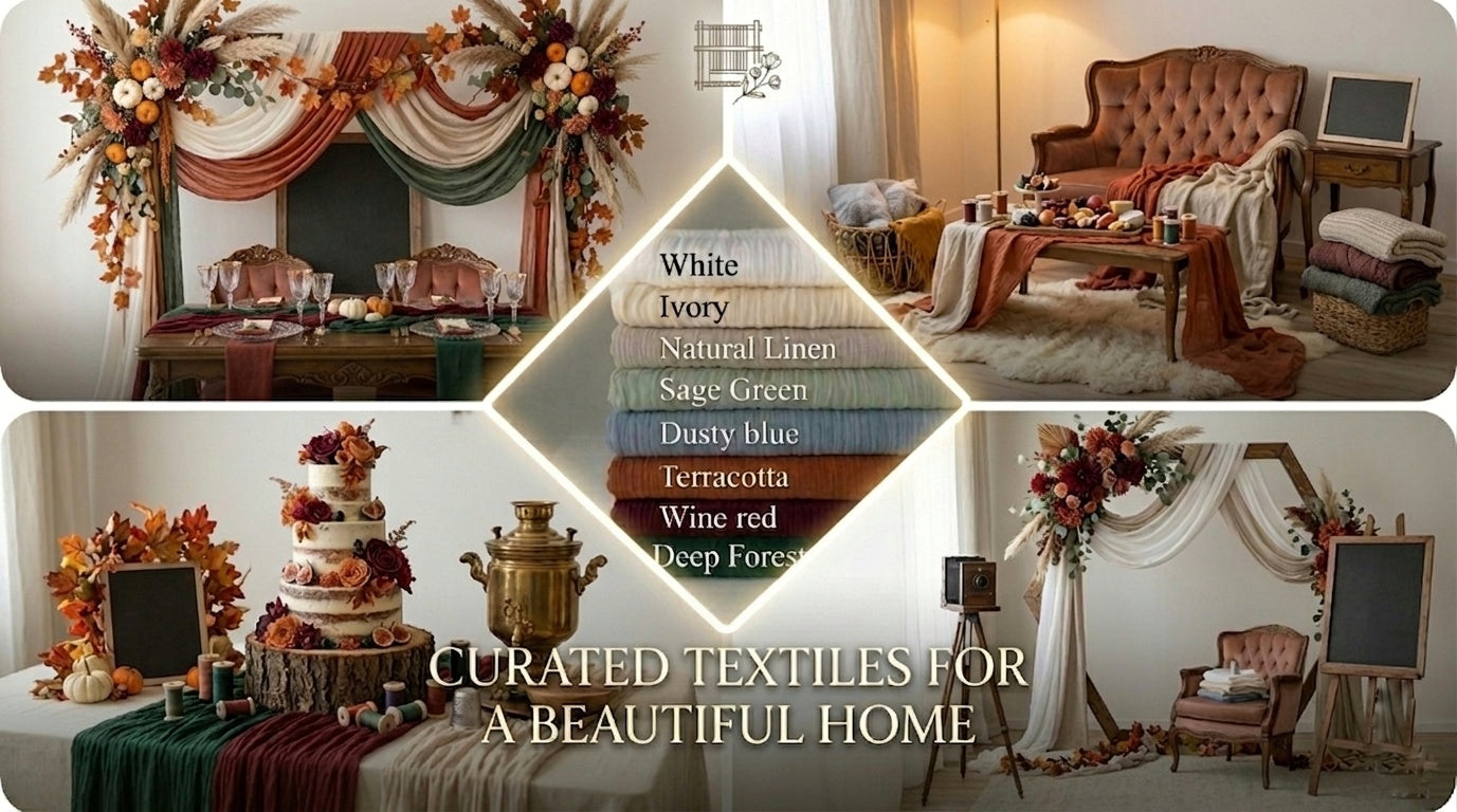 Cheesecloth Table Runner 5 Pack (Copy)