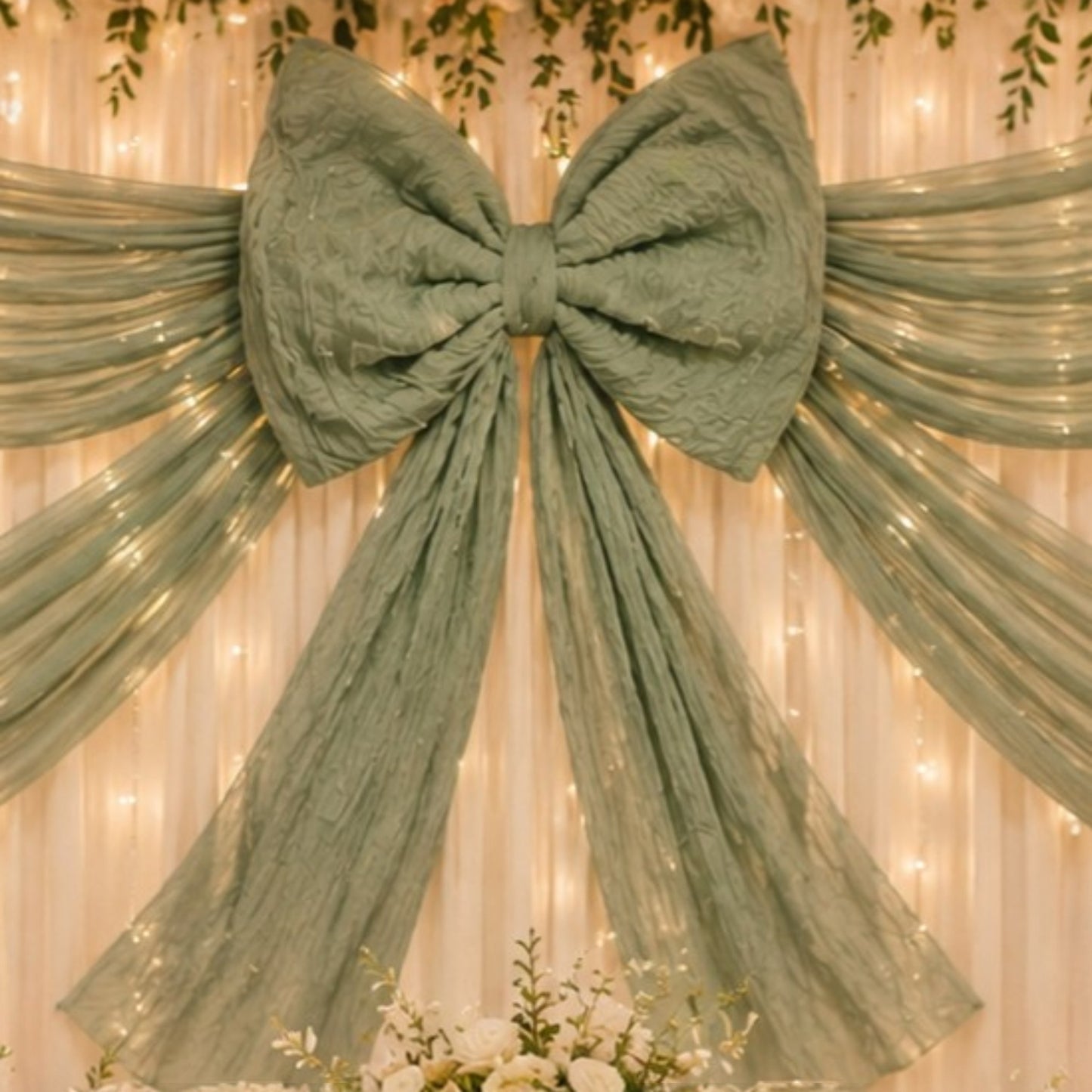 Cheesecloth Handmade Custom Fabric Bow