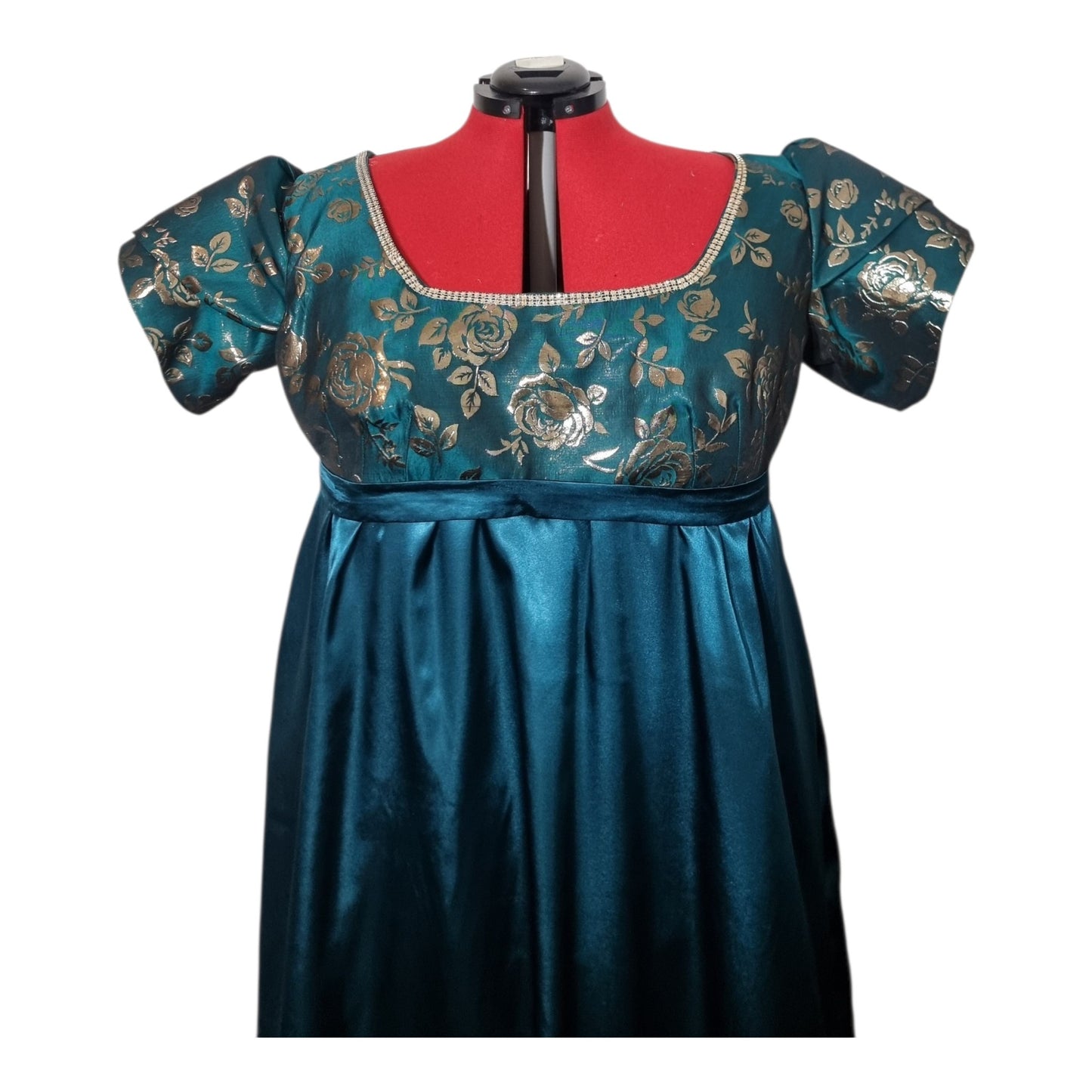 Regency-Inspired  Empire Waist Gown – Handmade Custom Formal Dress