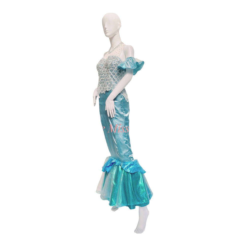 Mermaid inspired adult dress